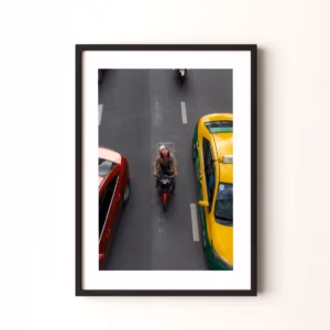 bangkok-biker-black-frame Bangkok Giclée Photography Prints - Biker
