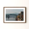 between-bridges-dark-brown-frame Between Bridges - Newcastle Giclée Photography Print