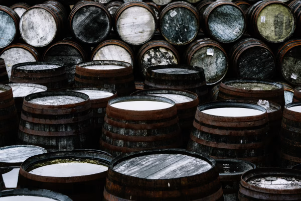 dsc02899-2 Barrels at the Ben - Ben Nevis Distillery Giclée Print