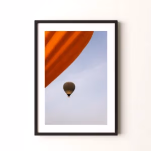 hot-air-ballon-black-frame Hot Air Balloon Giclée Photography Prints - Morocco