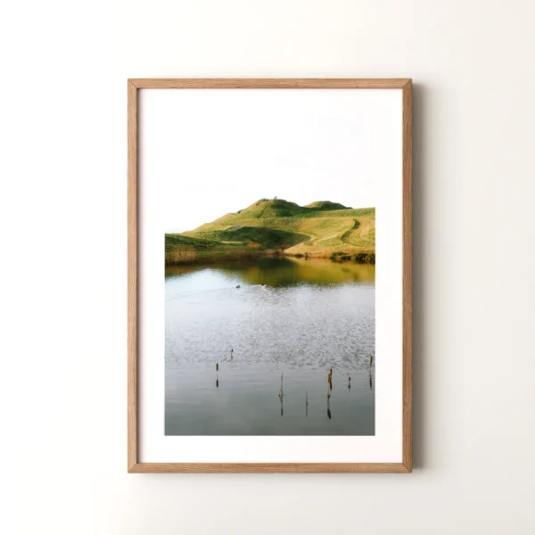 northumberlandia-light-brown-frame Northumberlandia - Northumberland Giclée Photography Print