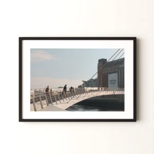 worlds-first-tilting-bridge-black-frame Newcastle Giclée Photography Prints - Quayside